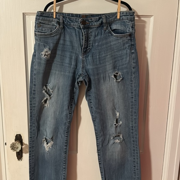 COPY - Kut From The Kloth Low Ride Distressed Women's Jeans Size 12 - Picture 2 of 14